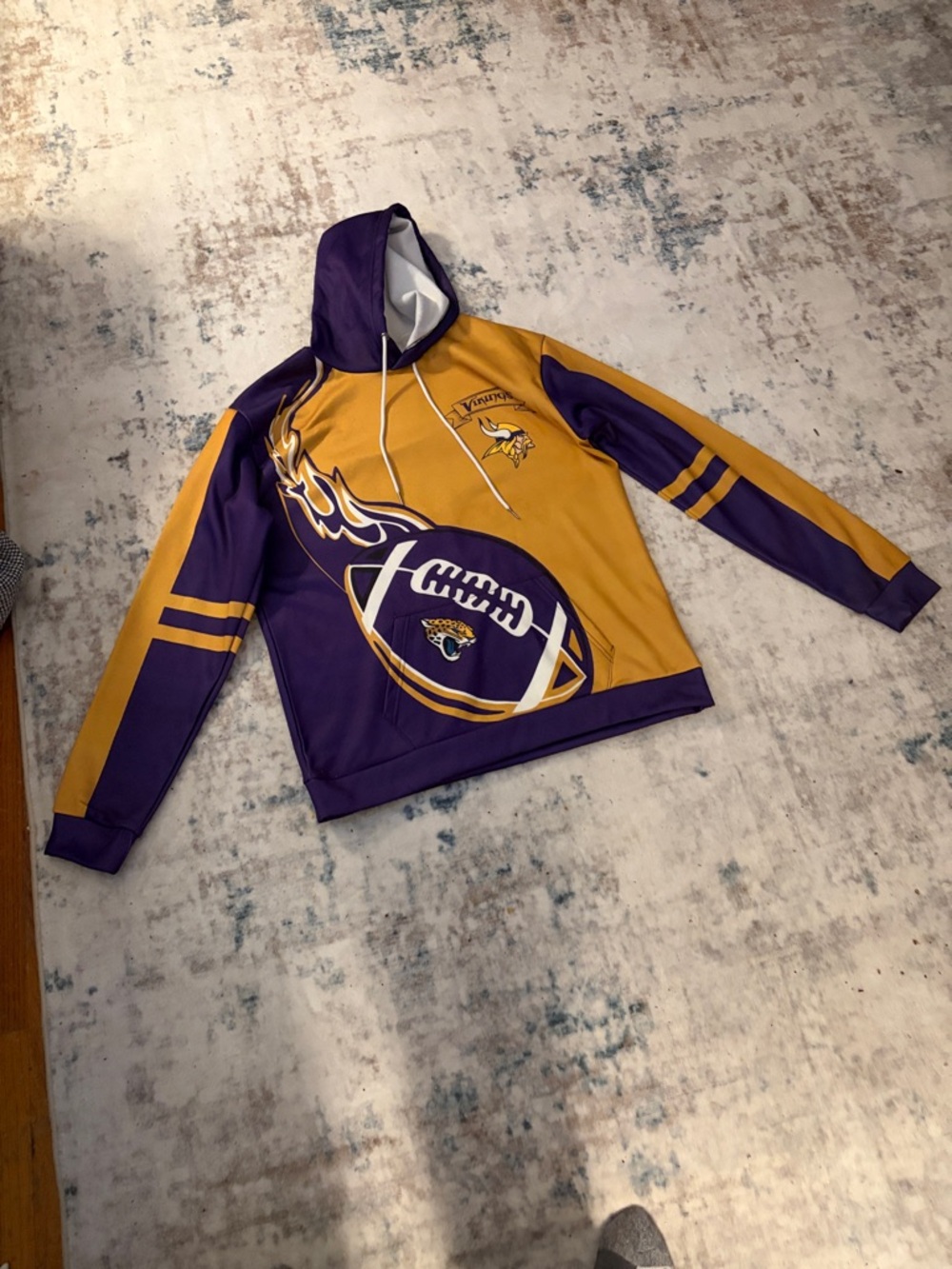 Minnesota Vikings Purple and Gold Pullover Hoodie